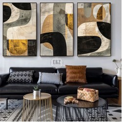 Güneşin İzleri Metal Çerçeveli Cam Tablo Seti