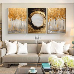 Ayışığı Metal Çerçeveli Cam Tablo Seti