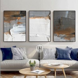 Renk Bahçesi Metal Çerçeveli Cam Tablo Seti