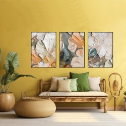 Sonbahar Fısıltısı Metal Çerçeveli Tablo Seti