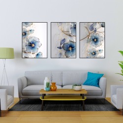 Harmoni Metal Çerçeveli Cam Tablo Seti