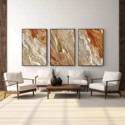 Prestige Metal Çerçeveli Cam Tablo Seti