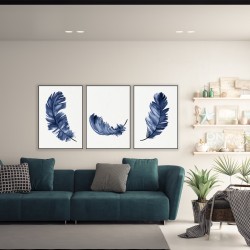 Pastel Ruh Metal Çerçeveli Cam Tablo Seti