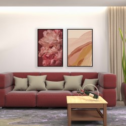 The Quiet Metal Çerçeveli Cam Tablo Seti