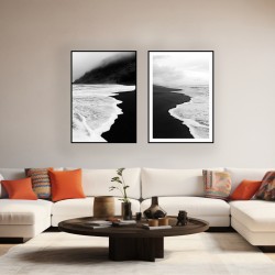 Gölge ve Işık Metal Çerçeveli Cam Tablo Seti